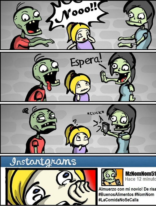 tiras comicas de zombies