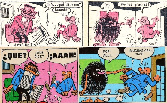 historietas con onomatopeyas cortas