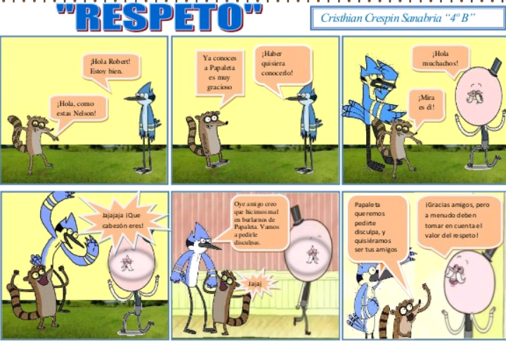 historieta sobre el respeto a la diferencia